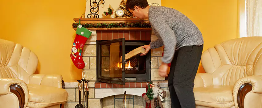 Rusted Metal Fireplace Restoration in Jacksonville, Arkansas